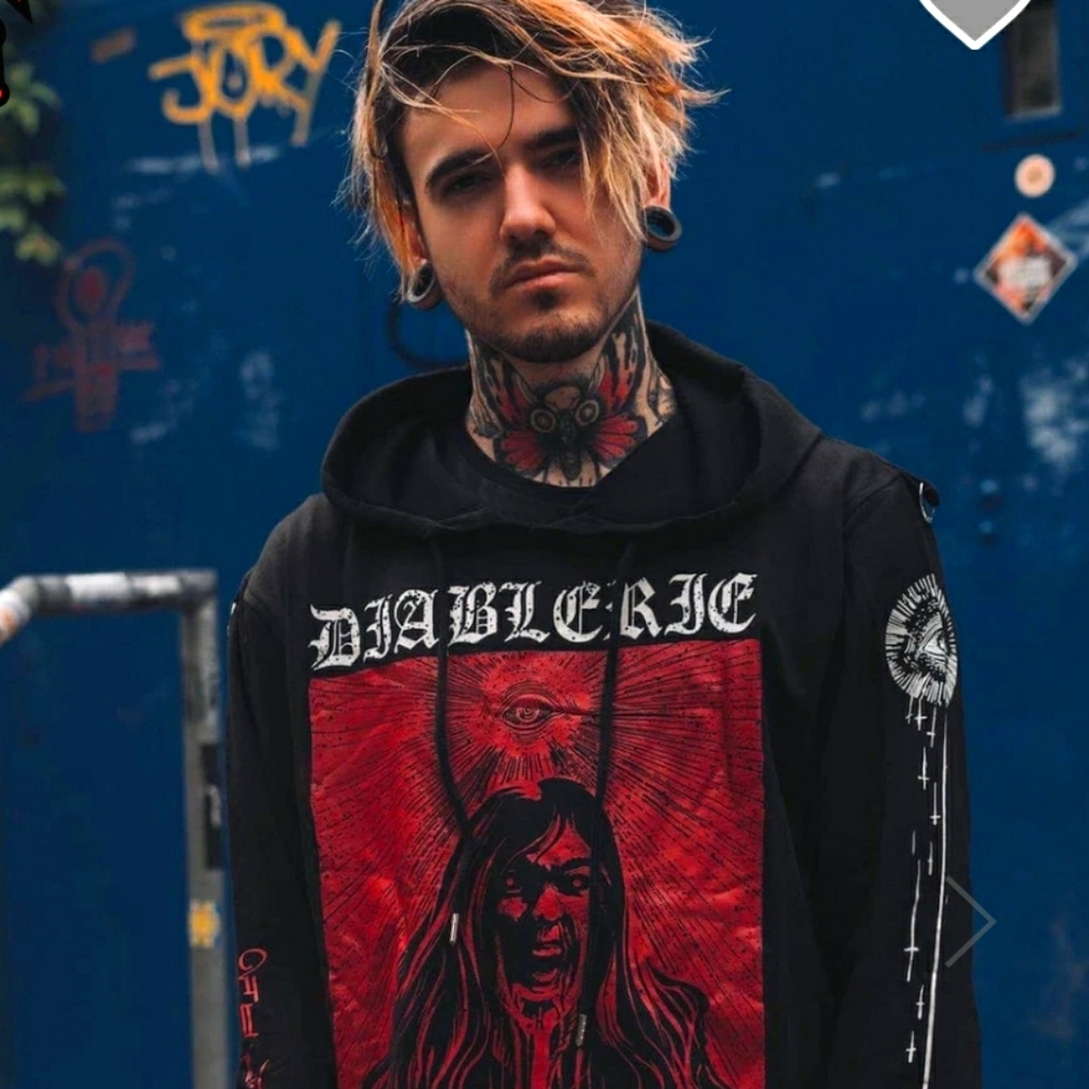 Killstar - Diablerie Hoodie Black Unisex Fit Sweat